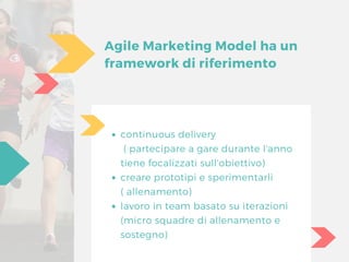 In  un programma di
allenamento "dal divano alla
maratona "...
L'Agile Marketing Model è il tuo
Personal trainer e ti perm...