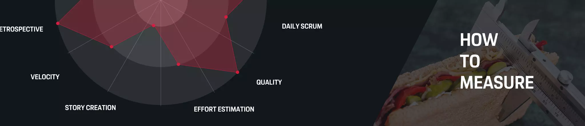 HOW
TO
MEASURE
DAILY SCRUM
QUALITY
EFFORT ESTIMATIONSTORY CREATION
VELOCITY
ETROSPECTIVE
 