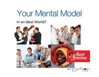 Your Mental Model
In	
  an	
  Ideal	
  World?	
  
 