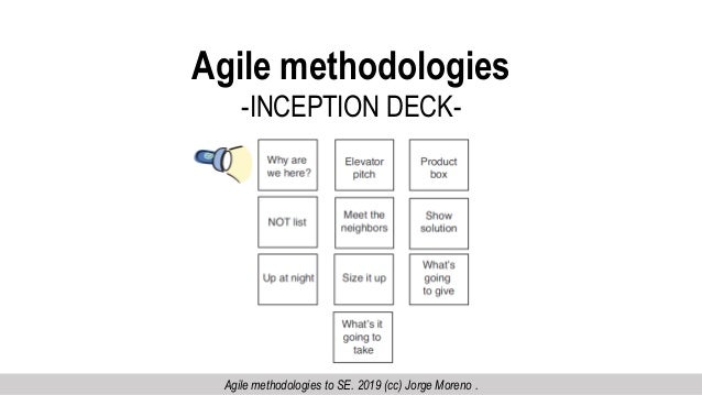 Agile Methodologies - Scrum - Agile inception Deck