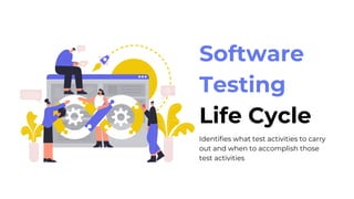 Software
Testing
Life Cycle
Identifies what test activities to carry
out and when to accomplish those
test activities
 