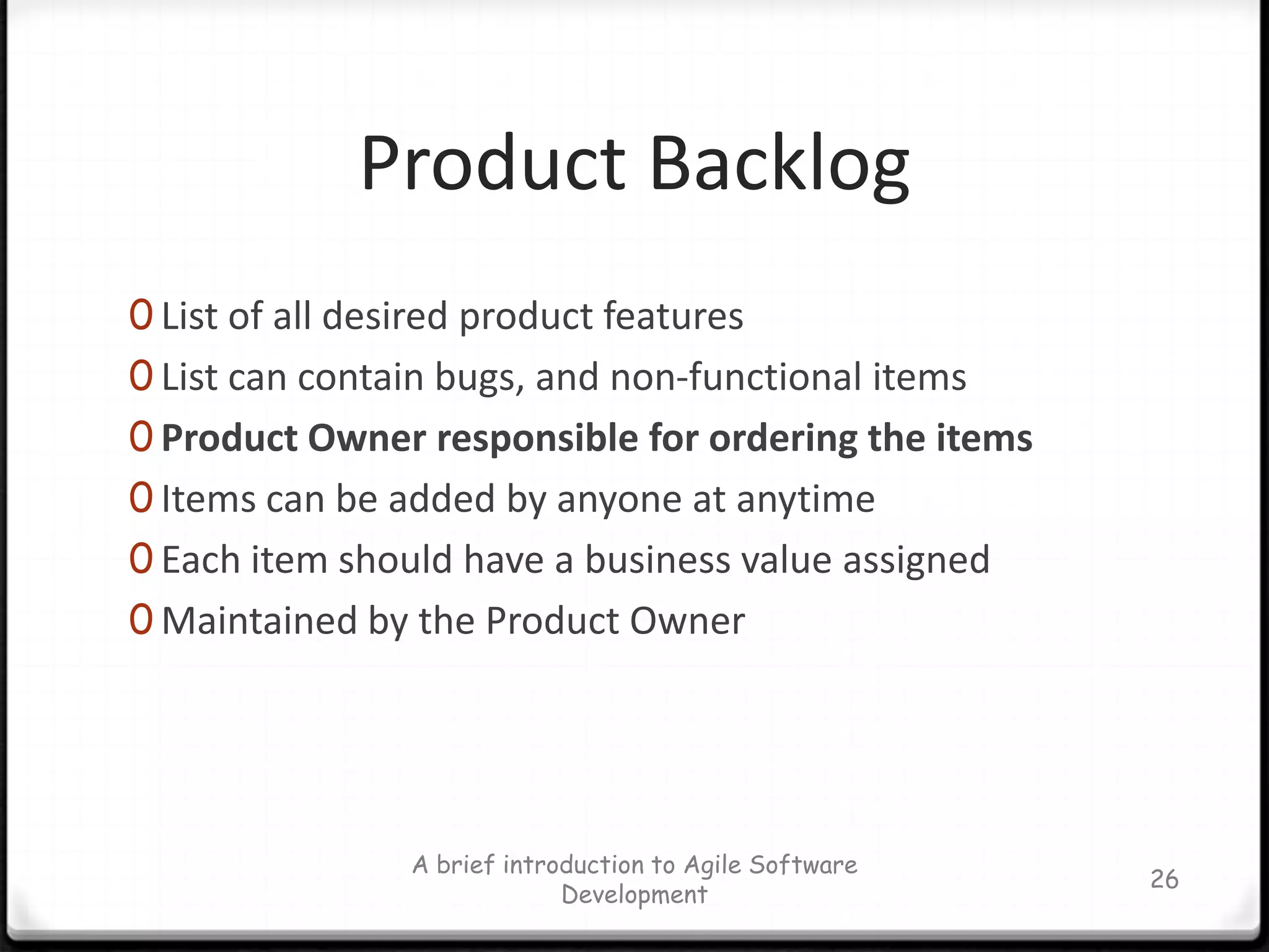 Information is transparentTOA brief introduction to Agile Software Development