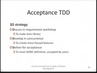 eXtreme Programming ProjectA brief introduction to Agile Software Development42