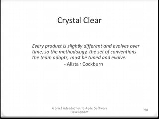 CI System51A brief introduction to Agile Software Development