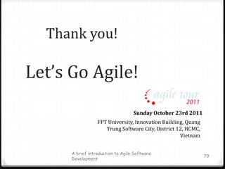 Kanban - Work In ProgressReduce multi-taskingMaximize throughputEnhances teamworkA brief introduction to Agile Software Development67