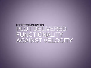 EFFORTVISUALISATION
PLOT DELIVERED
FUNCTIONALITY
AGAINST VELOCITY
 