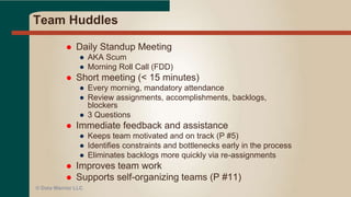 USING AGILE CONCEPTS
 