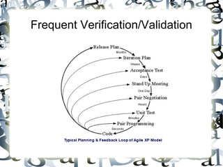 Frequent Verification/Validation
 