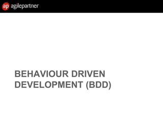 BEHAVIOUR DRIVEN
DEVELOPMENT (BDD)
15 July 2010 Agile Mëtteg - Agile testing 56
 