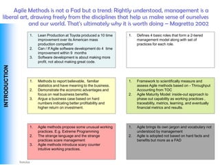 Precis Book Agile mgmt software engineering david j andreson summary ...