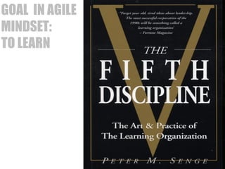 LAINBDA 
IRILSIINGTY IN FIXED 
MINDSET: 
STATIC 
GOAL IN AGILE 
TO LEARN 
 