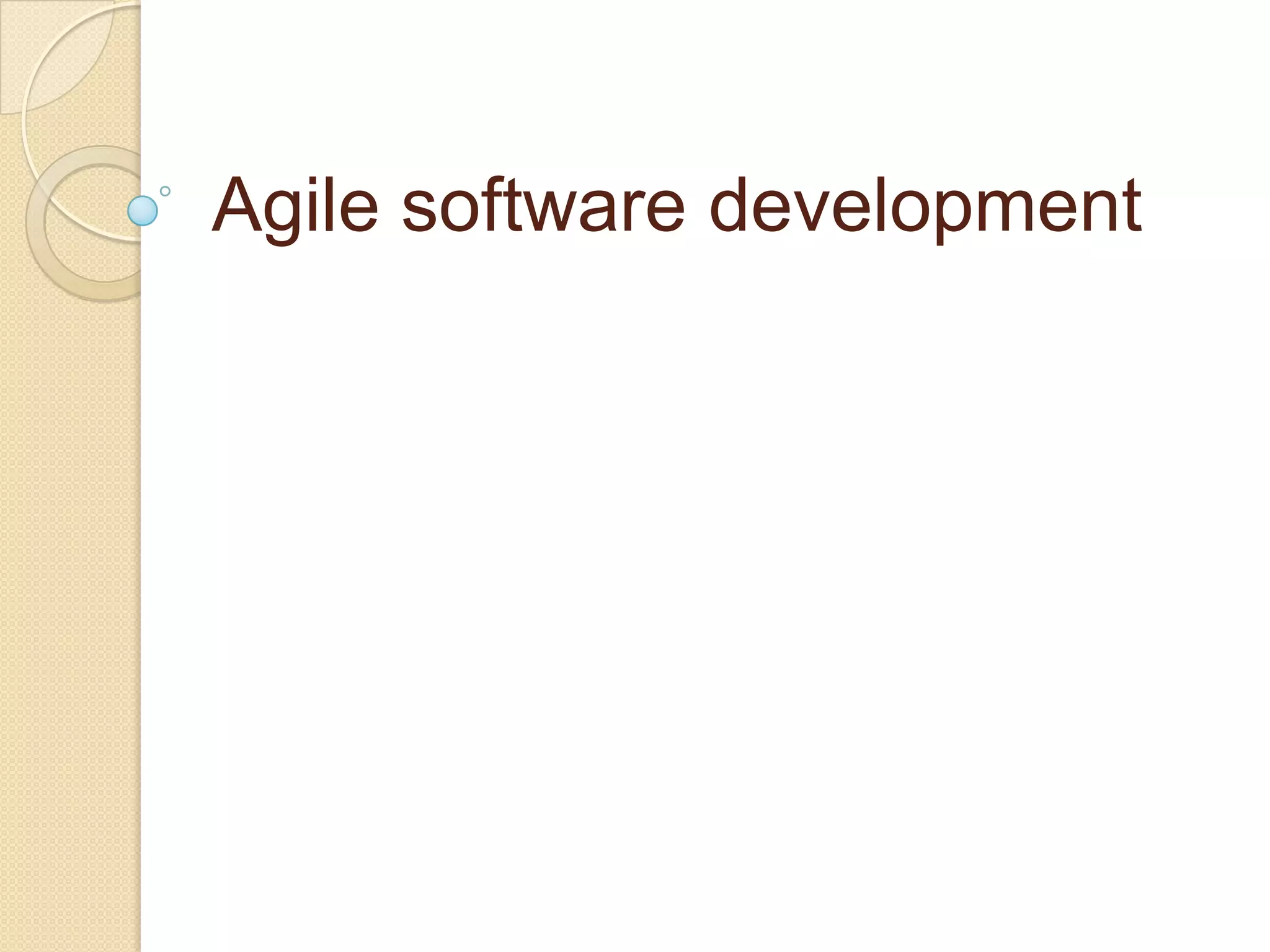 Agile software development | PPT