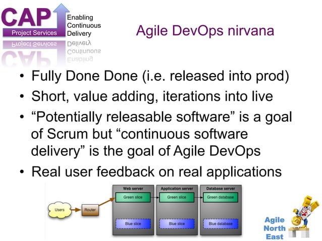 Agile North East Agile + DevOps by Craig Pearson of CAP Project ...