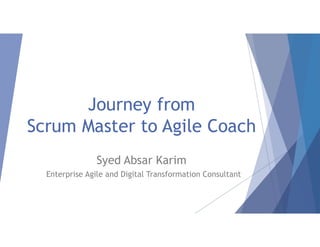 Journey from Scrum Master to Agile Coach | PDF