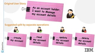 Suggested split by separate operations
Original User Story
@DipeshPala
 