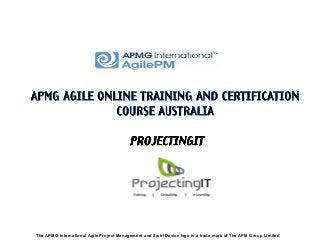 Live Online Instructor Led Training
The APMG-International Agile Project Management and Swirl Device logo is a trade mark of The APM Group Limited
 