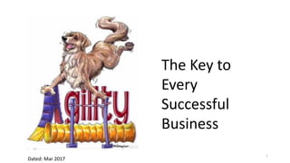 The Key to
Every
Successful
Business
1
Dated: Mar 2017
 