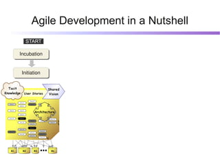 Agile Development in a Nutshell
                        START

             Incubation
              Incubation


        ...