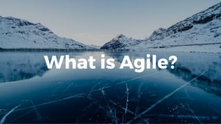 What is Agile?
 