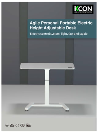 Agile Personal Portable Electric Height Adjustable Desk Brochure
