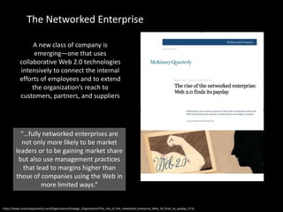 Porous Enterprise<br /><ul><li> Connected employees bring new thinking into the organisation