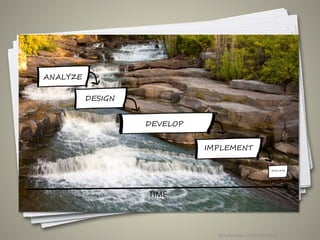 iStockphoto.com/10587442
13
ANALYZE
DESIGN
DEVELOP
IMPLEMENT
EVALUATE
TIME
 
