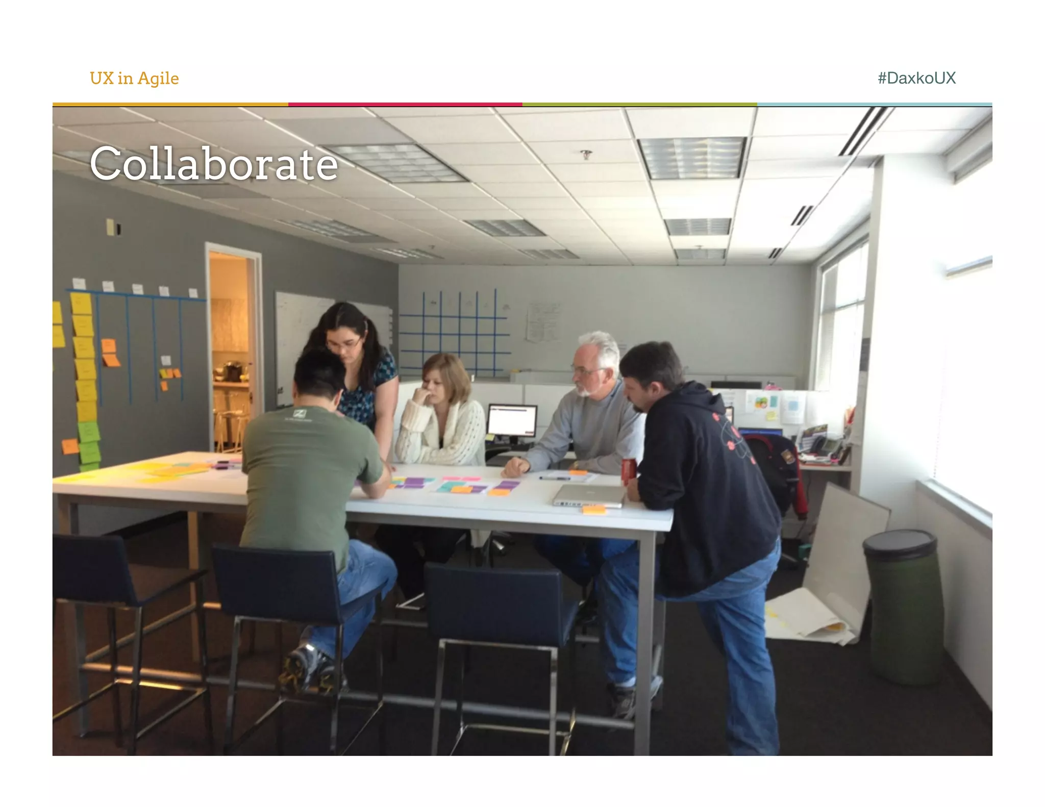 UX in Agile   #DaxkoUX




Collaborate
 