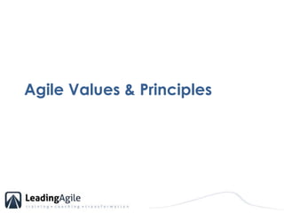 Agile Values & Principles