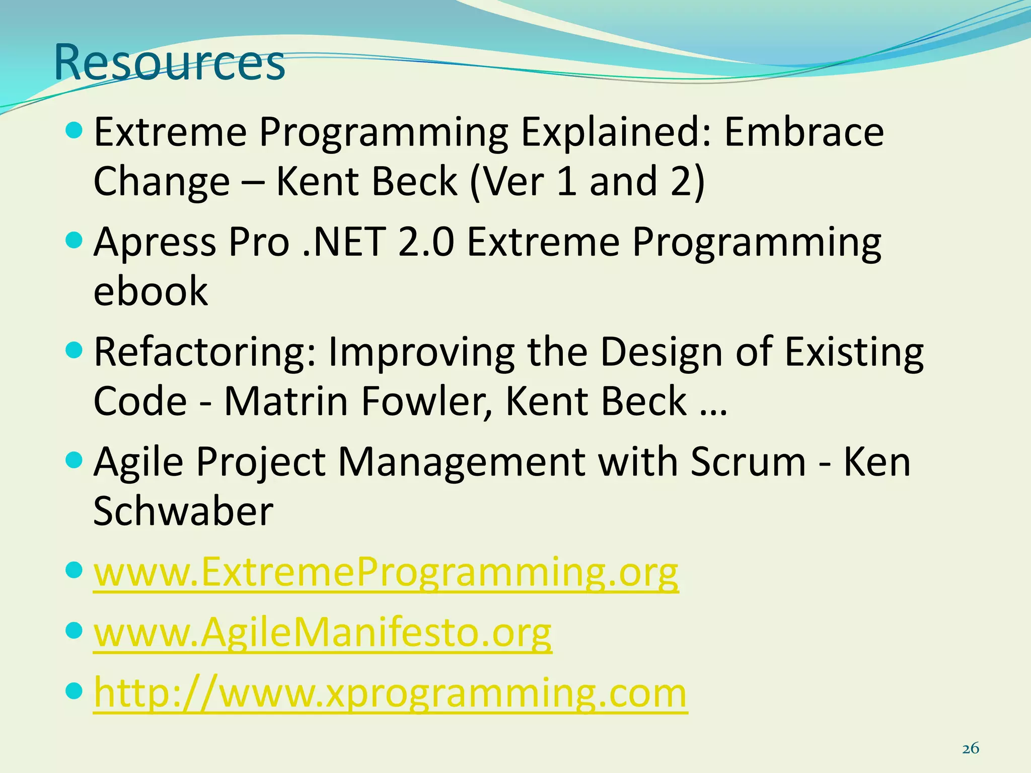 13XP Practices (Rules)Planning related practices 