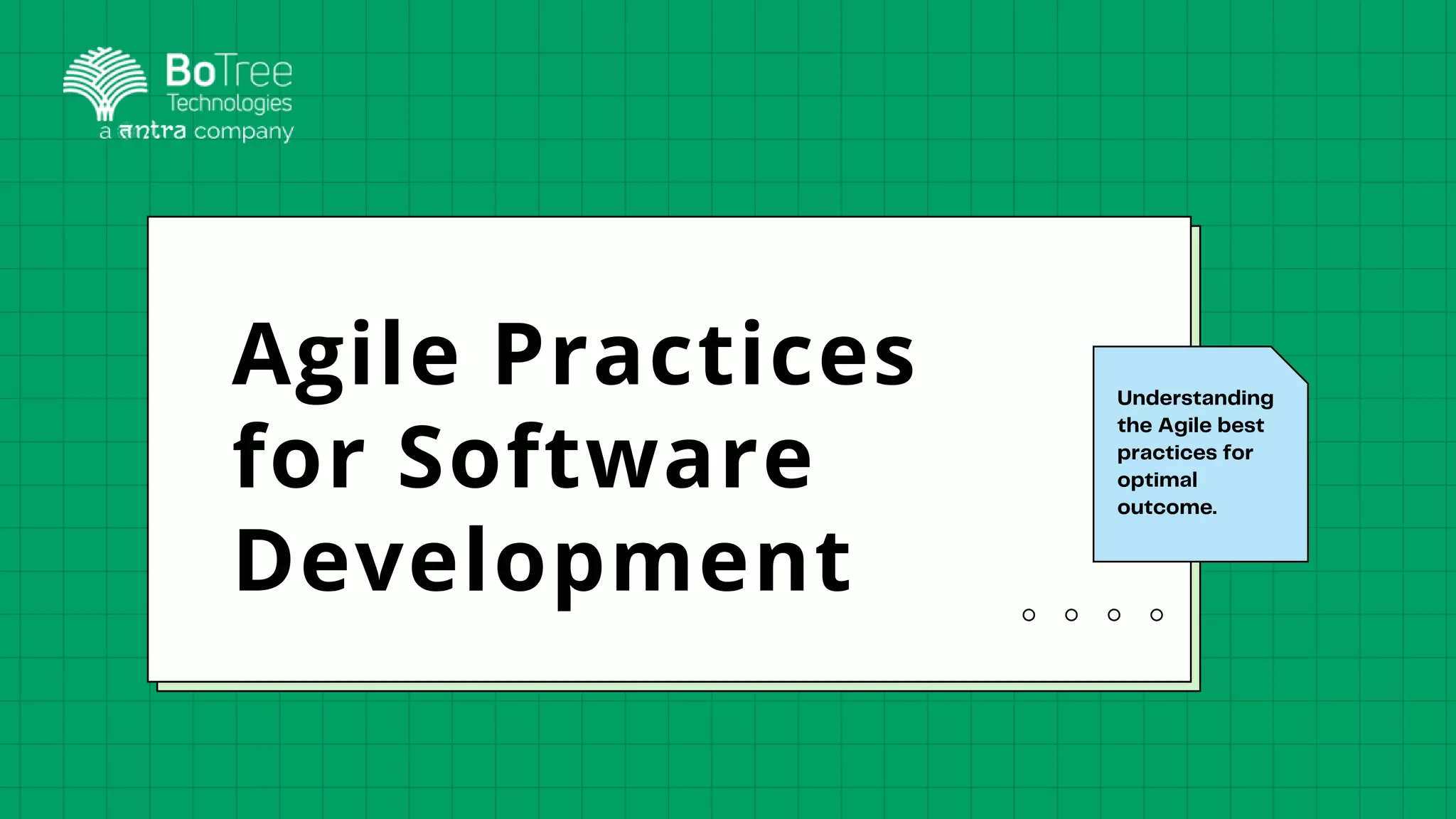 Understanding
the Agile best
practices for
optimal
outcome.
Agile Practices
for Software
Development