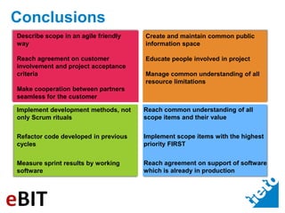 Agile practices in public sector projects
