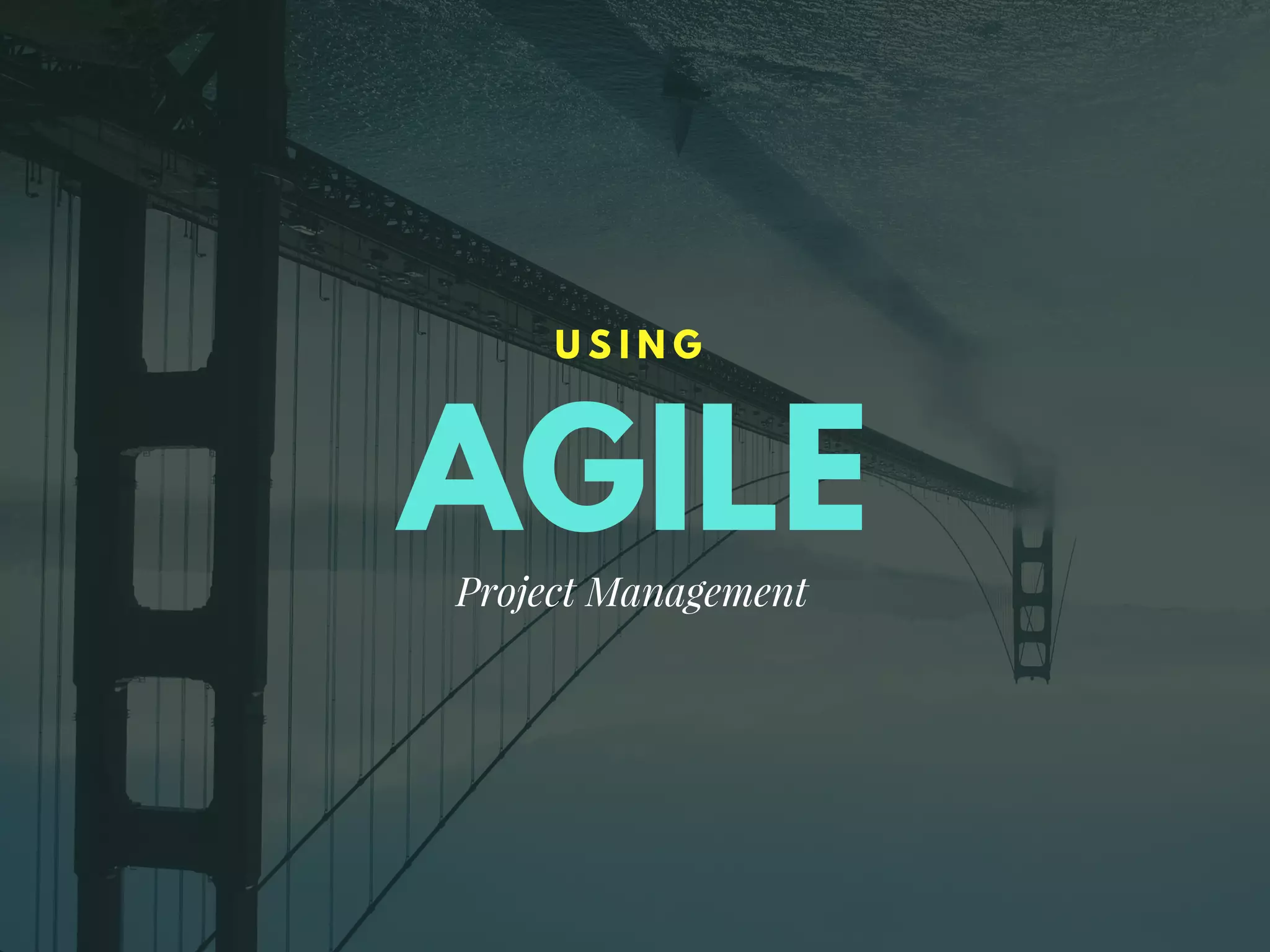 AGILE
U S I N G
Project Management
 
