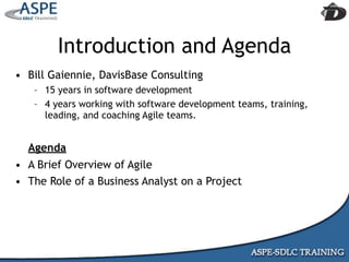 Agile Presentation To IIBA MInneapolis