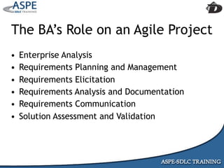Agile Presentation To IIBA MInneapolis