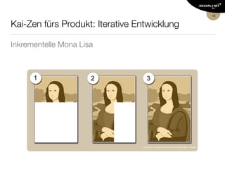 12
Agile
Softwareentwicklung
Scrum, Kanban, XP…
Pending Analysis Development Test Deploy
In
Progress

Done
 In
Progress

Done

 