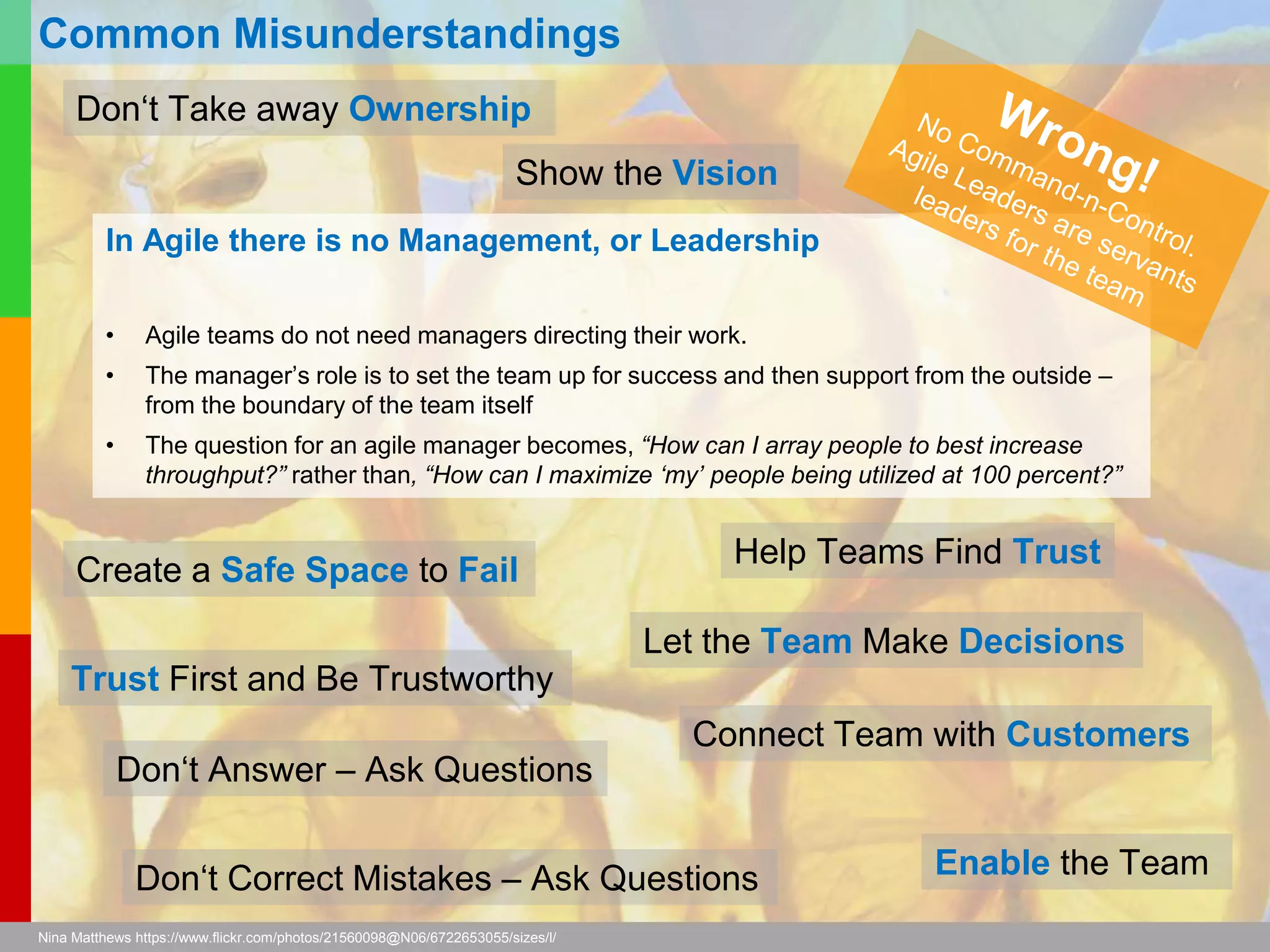 www.plays-in-business.com
www.Plays-in-Business.com
In Agile there is no Documentation
• You can have as much documentation as you need.
• Documentation is just another deliverable.
• If it brings you any value the schedule it and produce it like anything else.
Paul, https://www.flickr.com/photos/doberdad/2264130166/
Common Misunderstandings
 