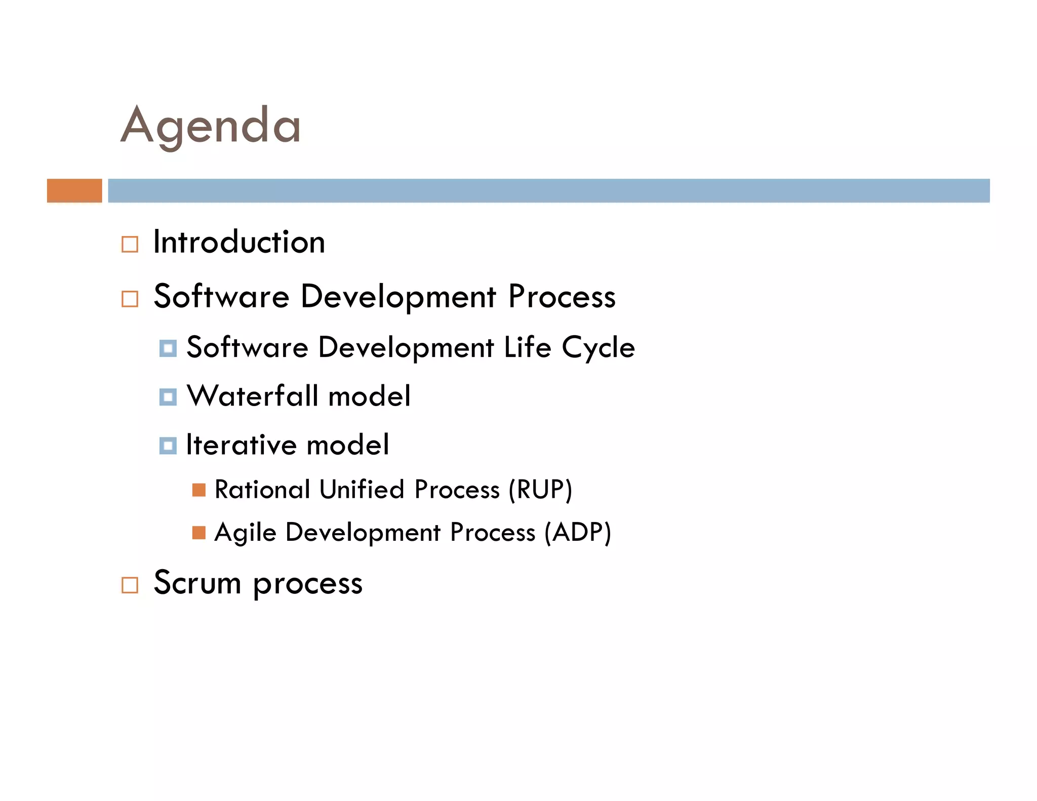 Agile Process Introduction
