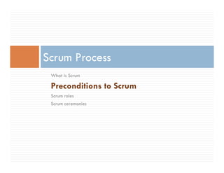 Agile Process Introduction