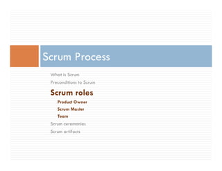 Agile Process Introduction
