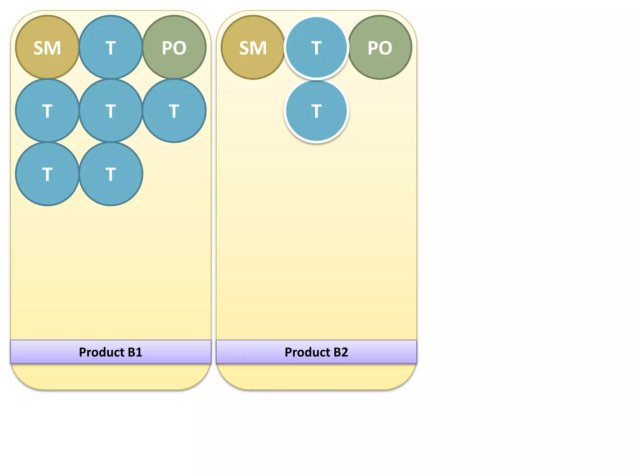 SM       T        PO   SM       T        PO


T        T        T             T


T        T




     Product B1             Product B2
 