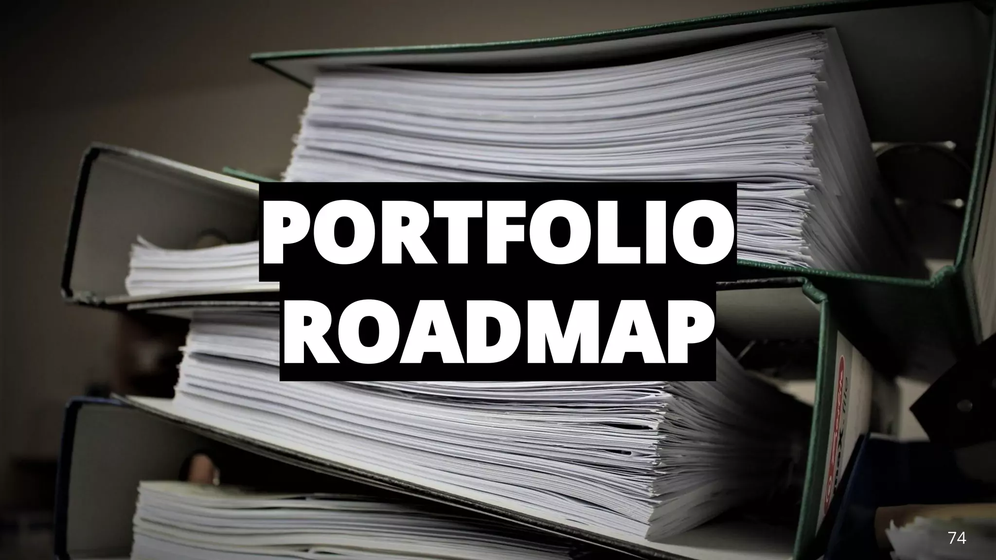 @AndyBirds@AndyBirds 74
PORTFOLIO
ROADMAP
 