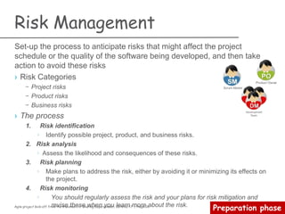 Agile project kick-off from the trenches /// Sharing Experiences | 2014-02-17 | Page 28
Preparation phase
Continuous integration
Popular CI tools
–Bamboo
–TeamCity
–Hudson
–LuntBuild
–QuickBuild
–Apache Continuum
–Cruise (Control)
–Anthill pro
 