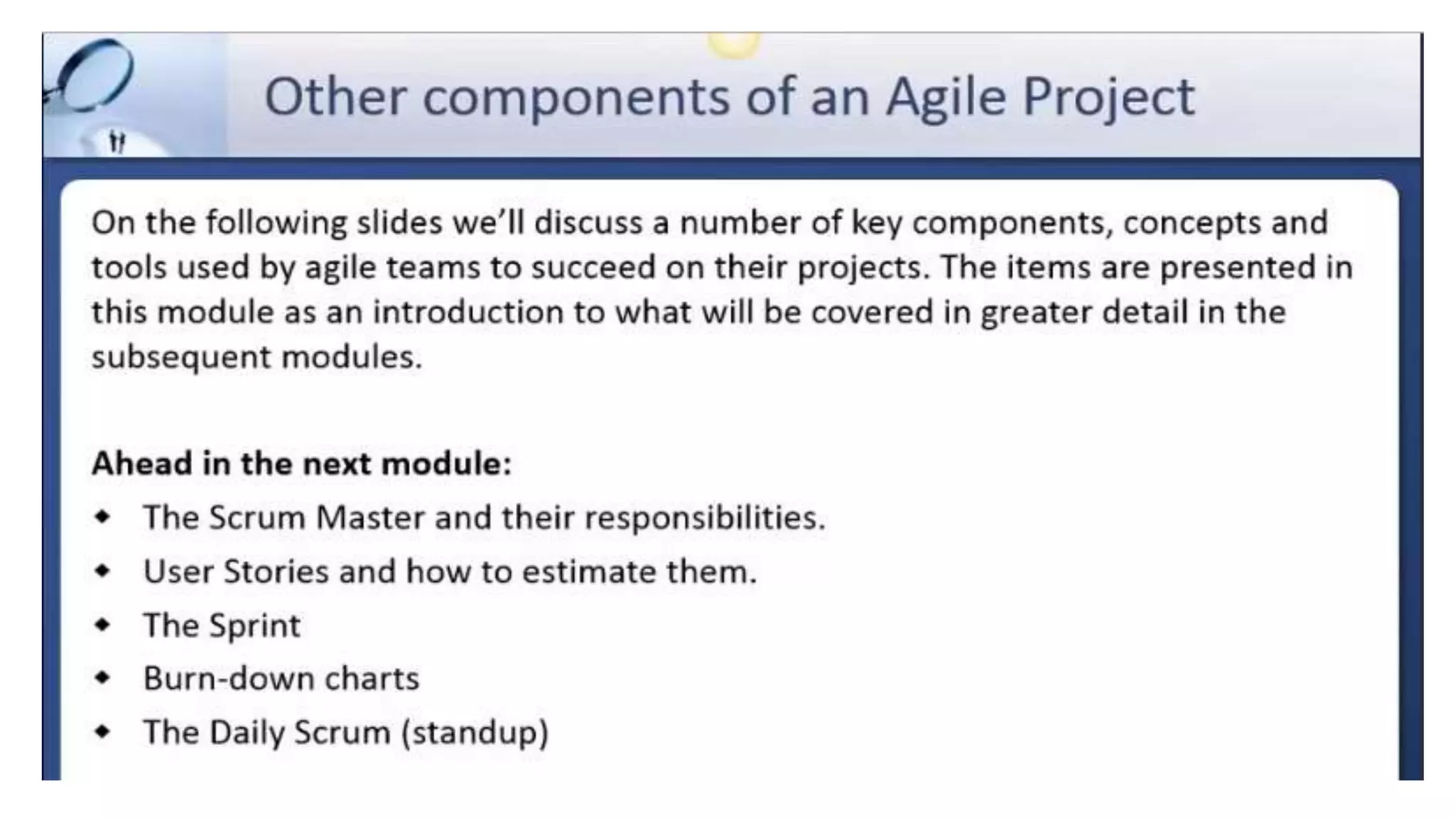 Agile project management