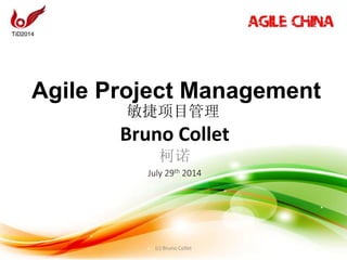 Agile Project Management
Bruno Collet
柯诺
July 29th 2014
敏捷项目管理
(c) Bruno Collet
 