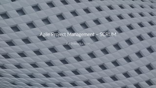 https://marios.evripidou.me
1
Agile Project Management – SCRUM
An Introduction
 