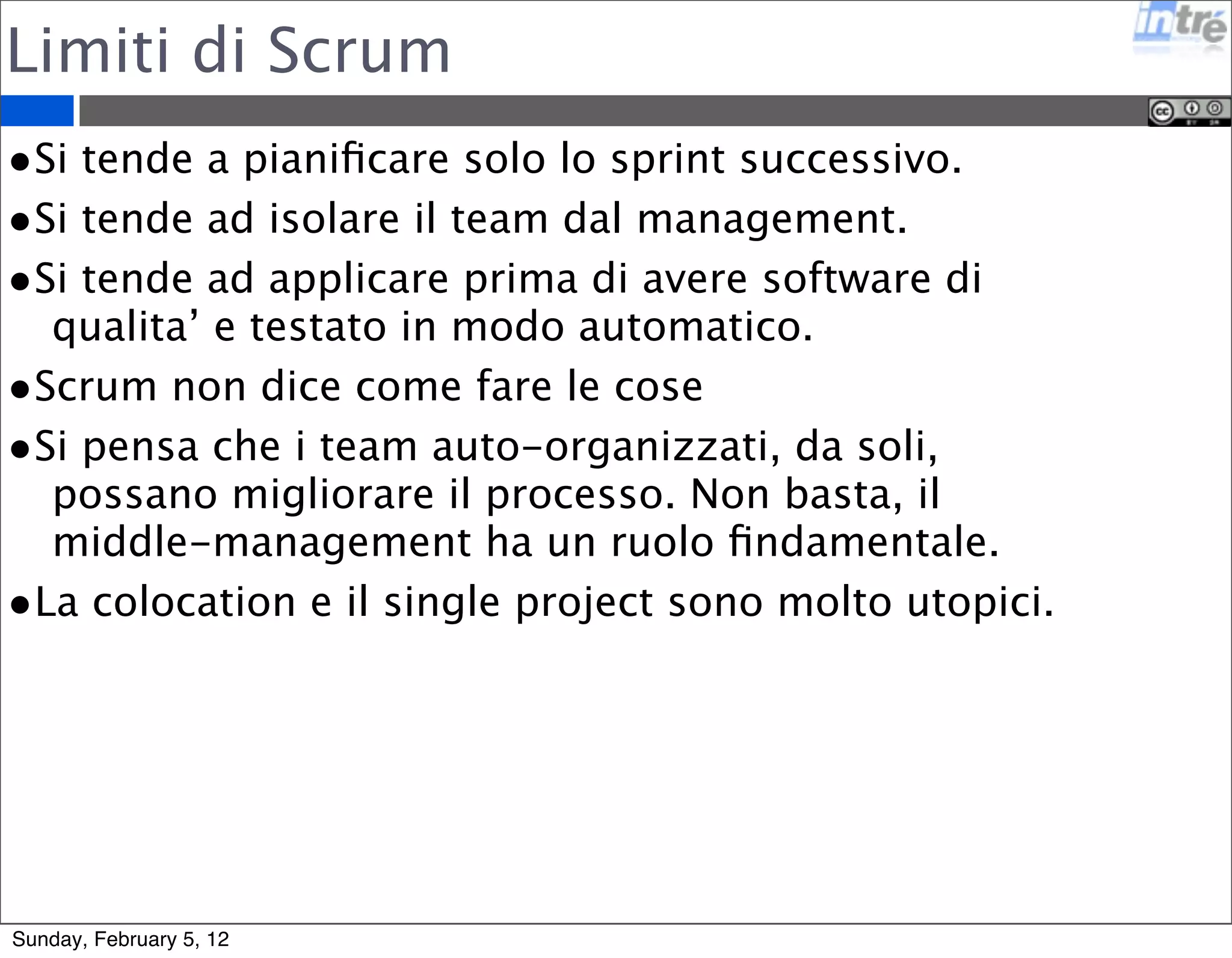 Simuliamo un progetto Agile 
Agile: The Board Game 
Sunday, February 5, 12 
 