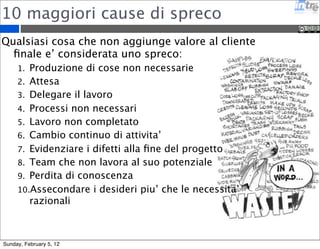 Esercizio 
Sunday, February 5, 12 
 