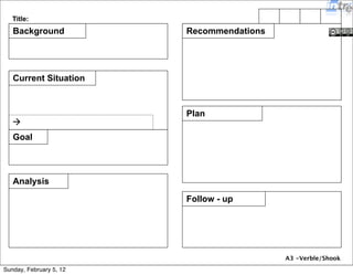 Esercizio 
Sunday, February 5, 12 
 