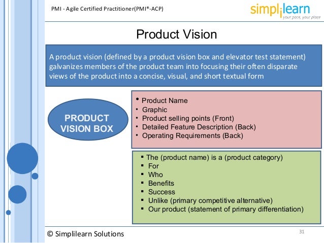 Agile Vision Document Example