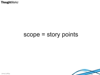 scope = story points*